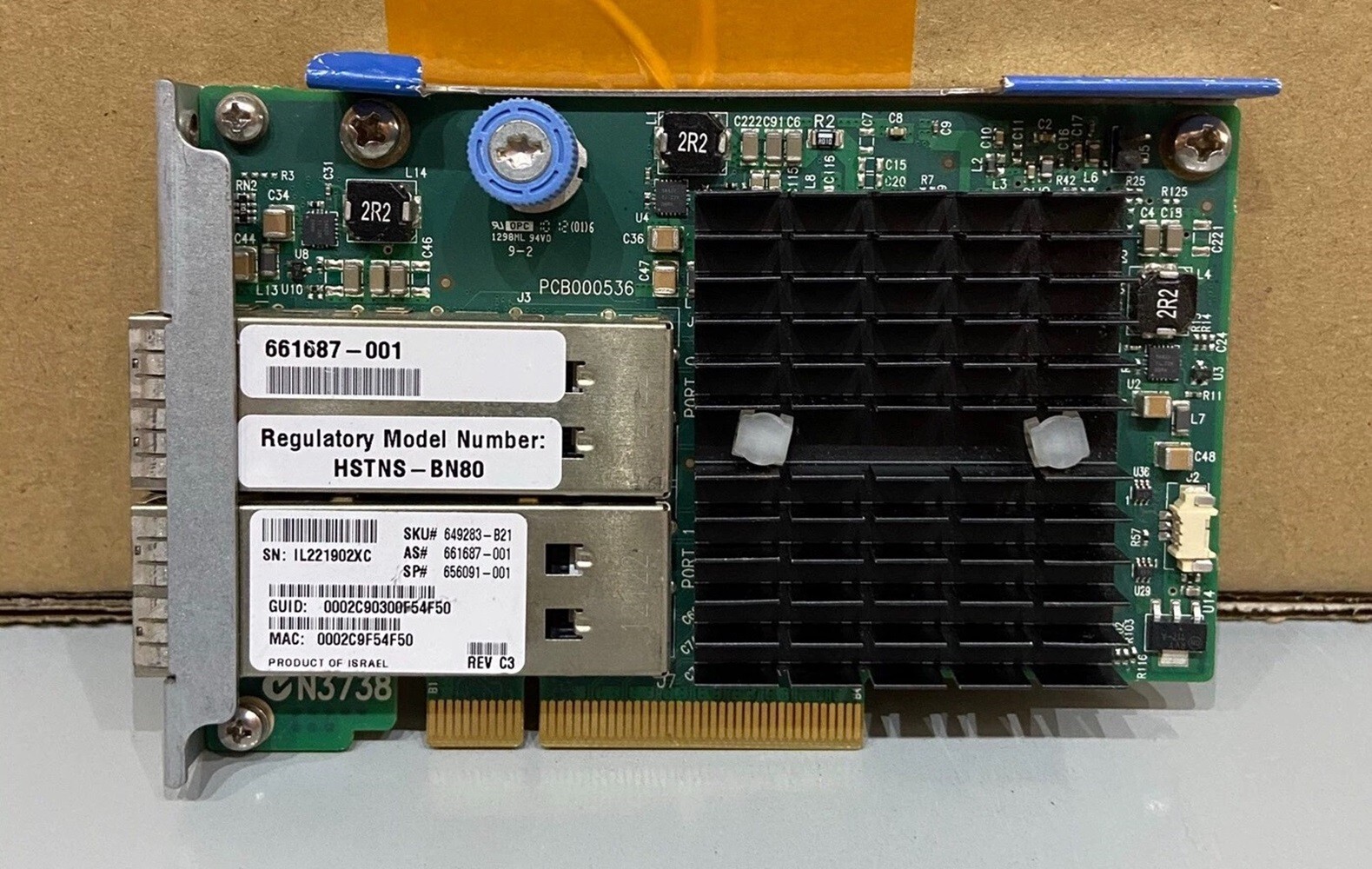 HPE 544+FLR-QSFP 10/40GbE FlexibleLOM Adapter