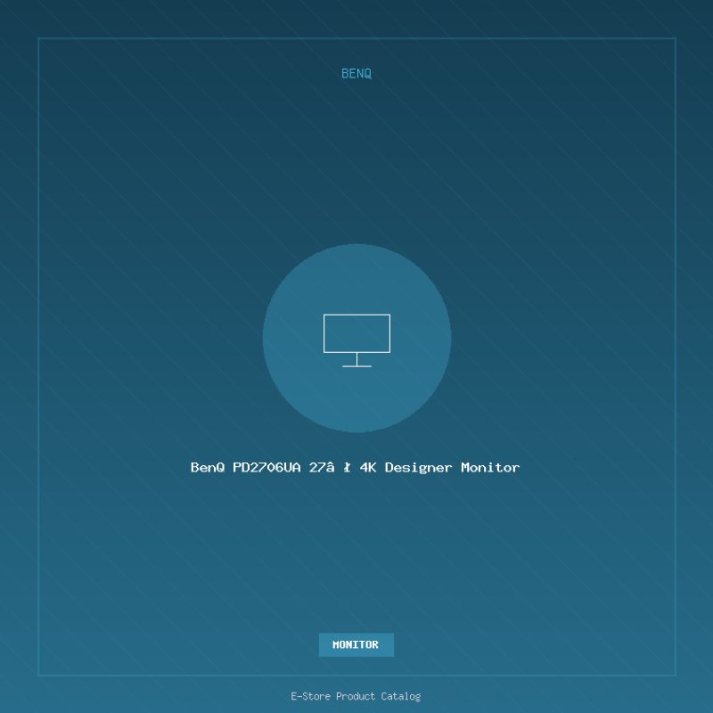 BenQ PD2706UA 27″ 4K Designer Monitor