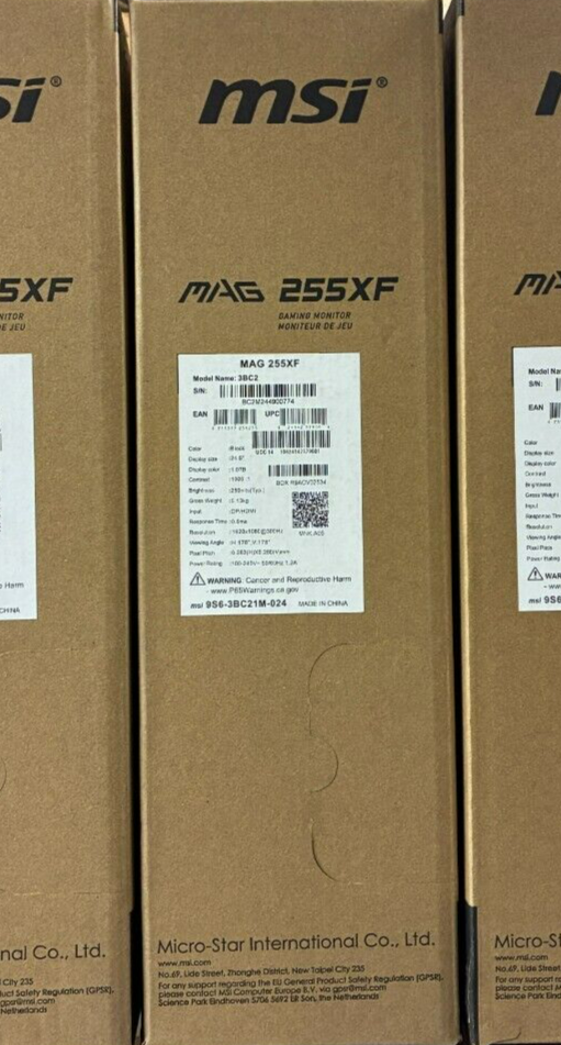 MSI G255F 25″ 180Hz Gaming Monitor