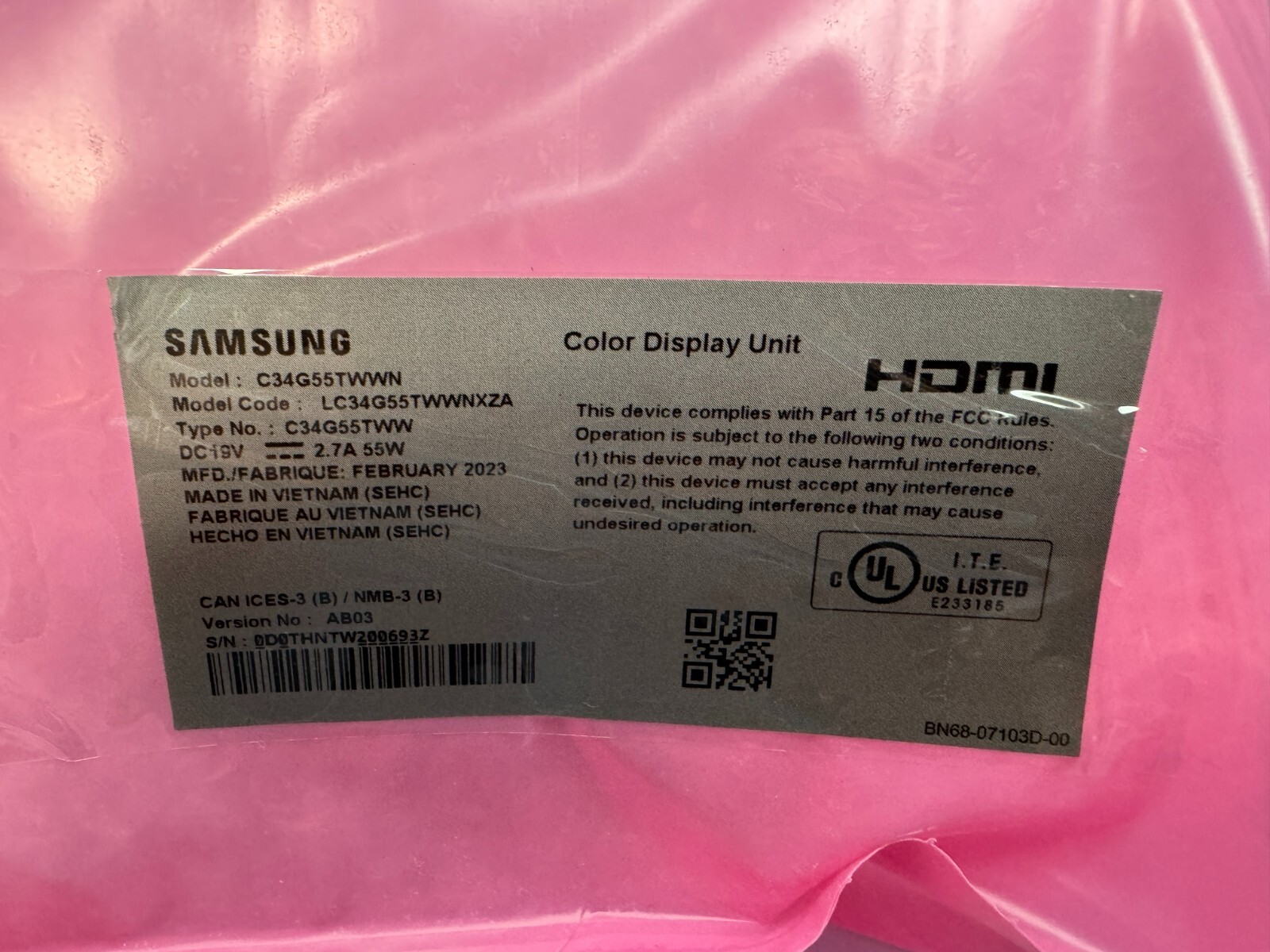 Samsung Odyssey G5 34″ WQHD Curved Gaming Monitor