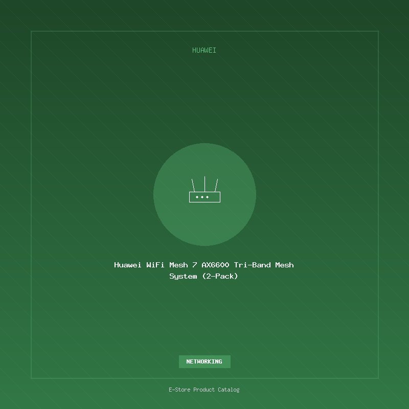 Huawei WiFi Mesh 7 AX6600 Tri-Band Mesh System (2-Pack)