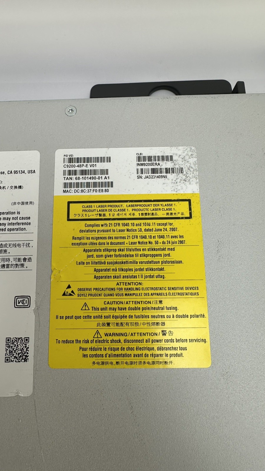 Cisco Catalyst 9200-48P Switch