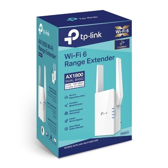 TP-Link RE605X AX1800 WiFi 6 Range Extender