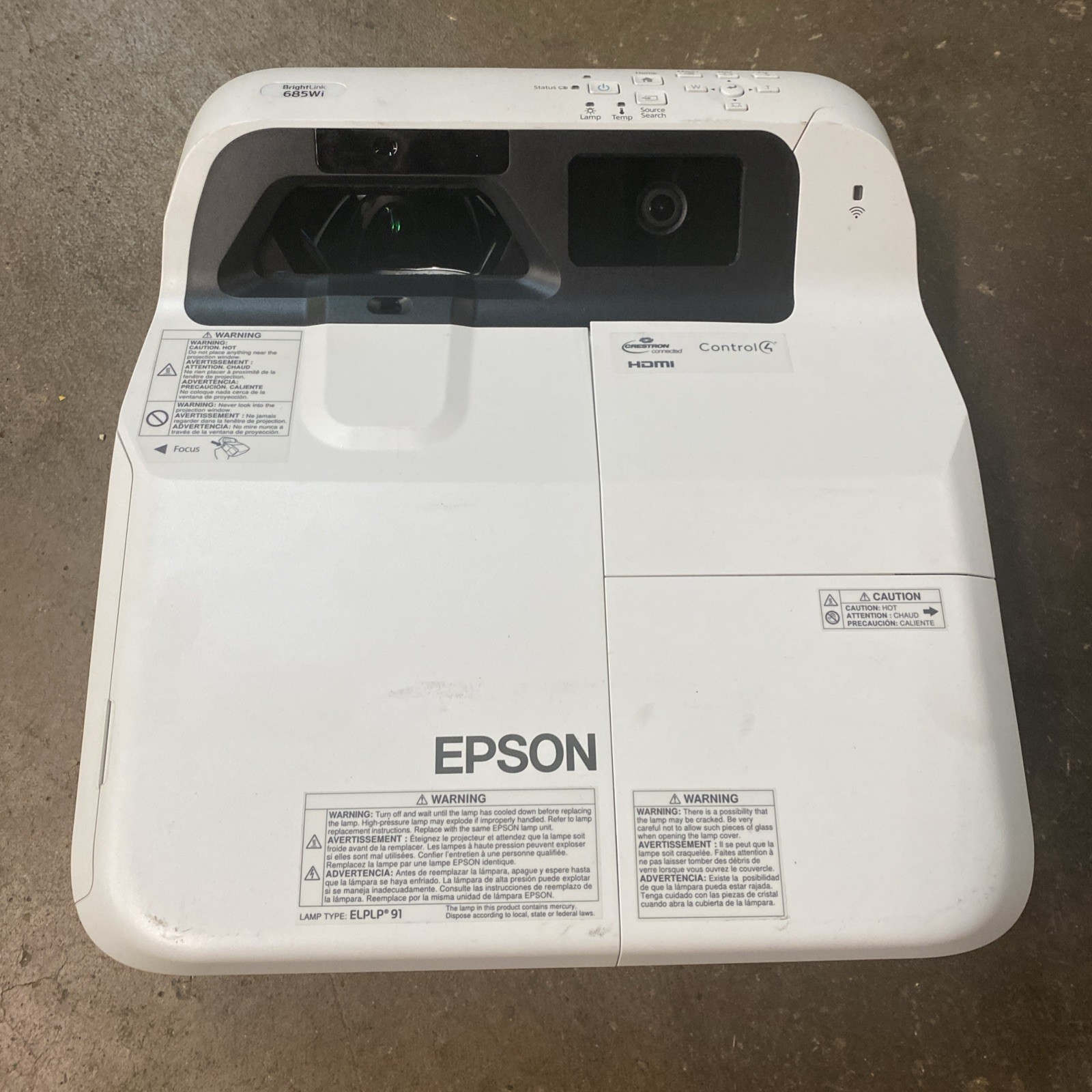 Epson PowerLite 485W Ultra-Short Throw Projector